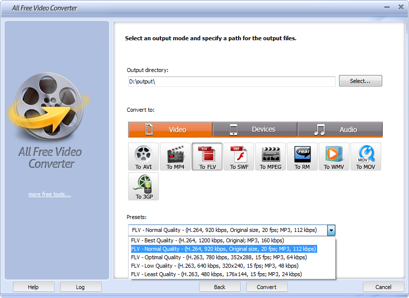 Click to view Free Video Converter 7.5.9 screenshot